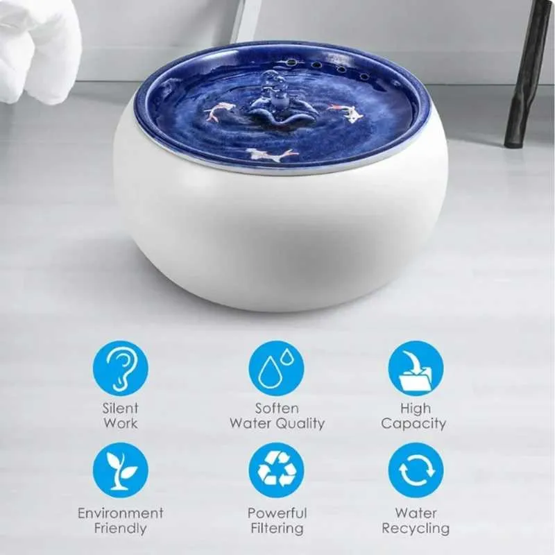 Ceramic Pet Water Fountain Artist Edition