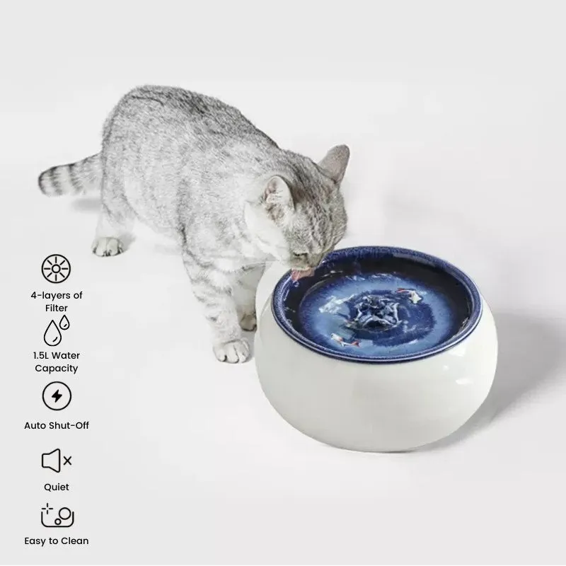 Ceramic Pet Water Fountain Artist Edition