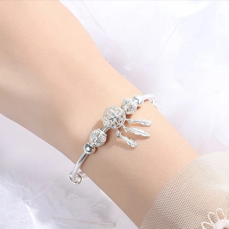 Dreamcatcher Vintage Lucky Beads Elegant Bracelet Push-pull Adjustable Bracelet