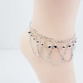 Elegant Silver Slave Anklet