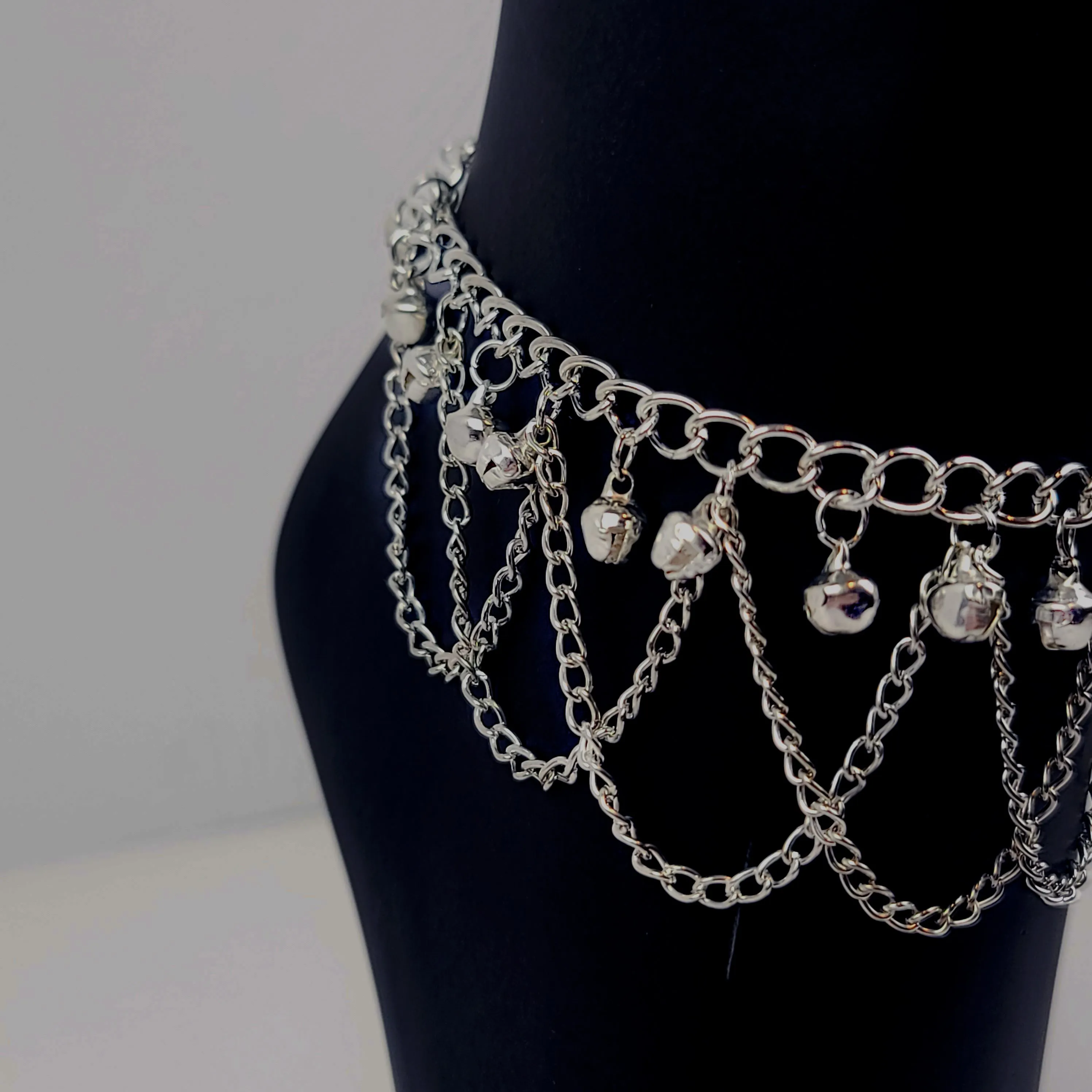 Elegant Silver Slave Anklet