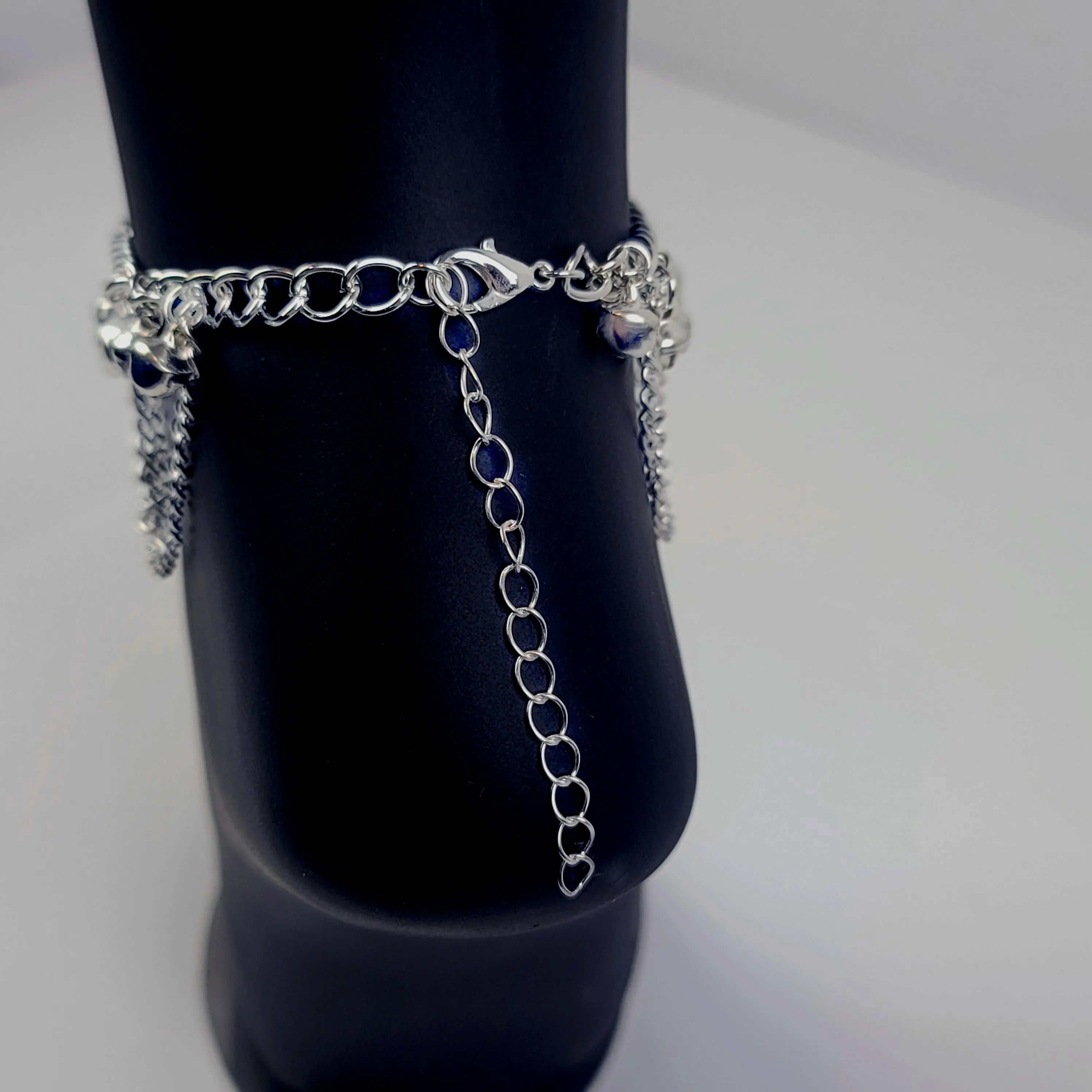 Elegant Silver Slave Anklet