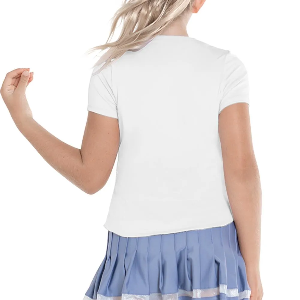 Girl's Double V Tennis Short Sleeve