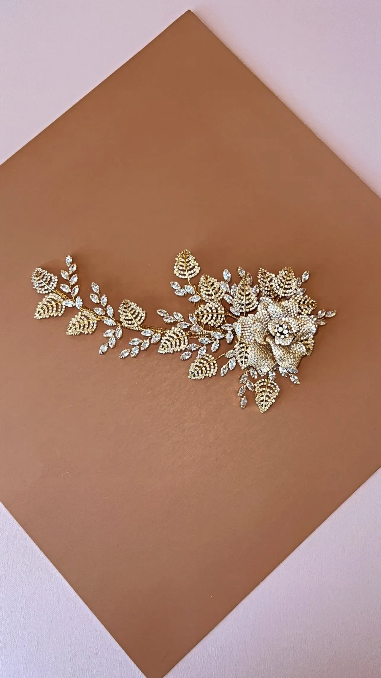 LAURA Swarovski Bridal Hair Comb, Wedding Headpiece - SAMPLE SALE