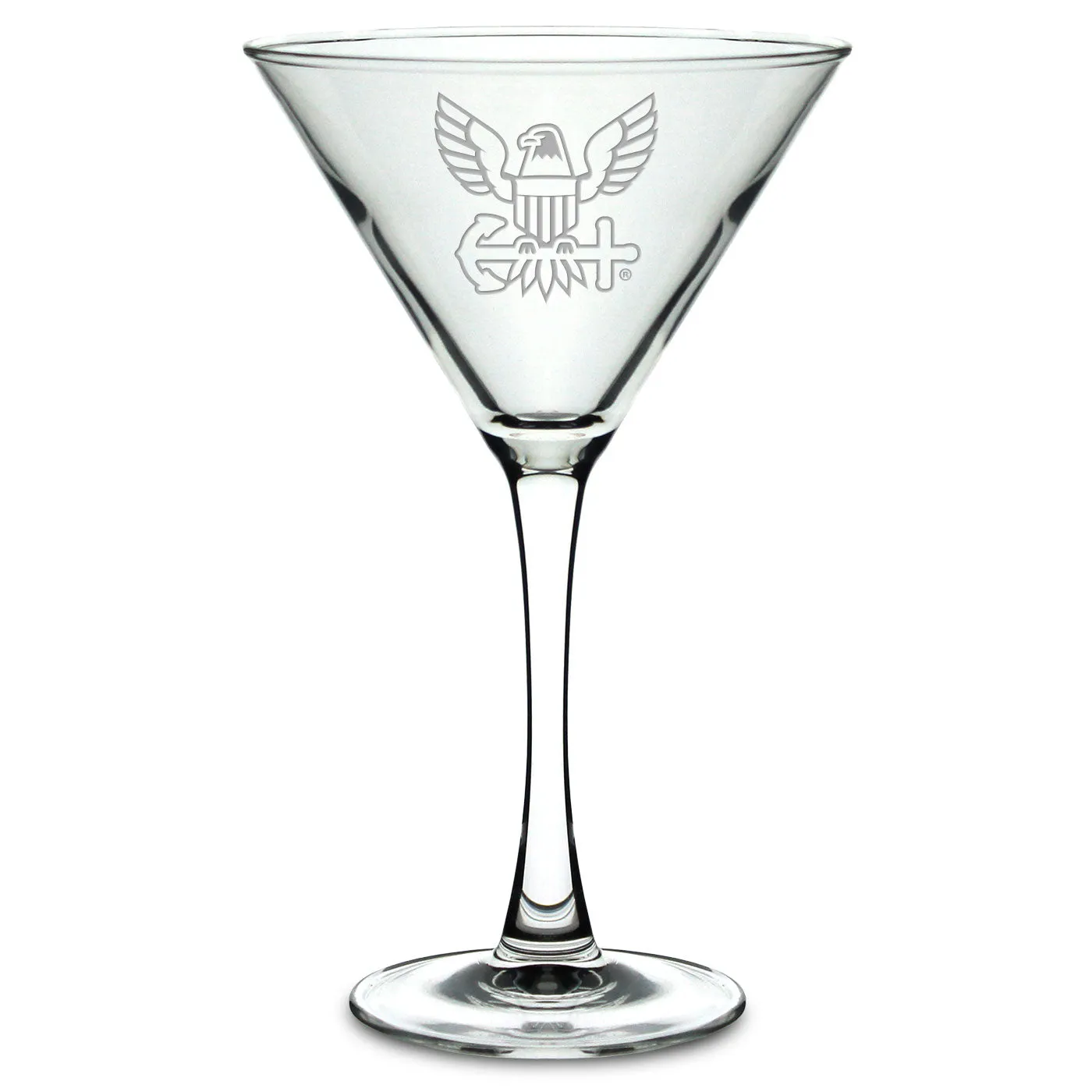 Navy Eagle 10oz Martini Glass*