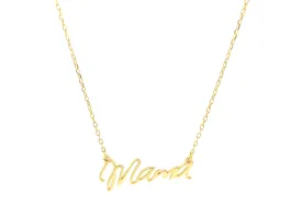 "Mama" Script Necklace