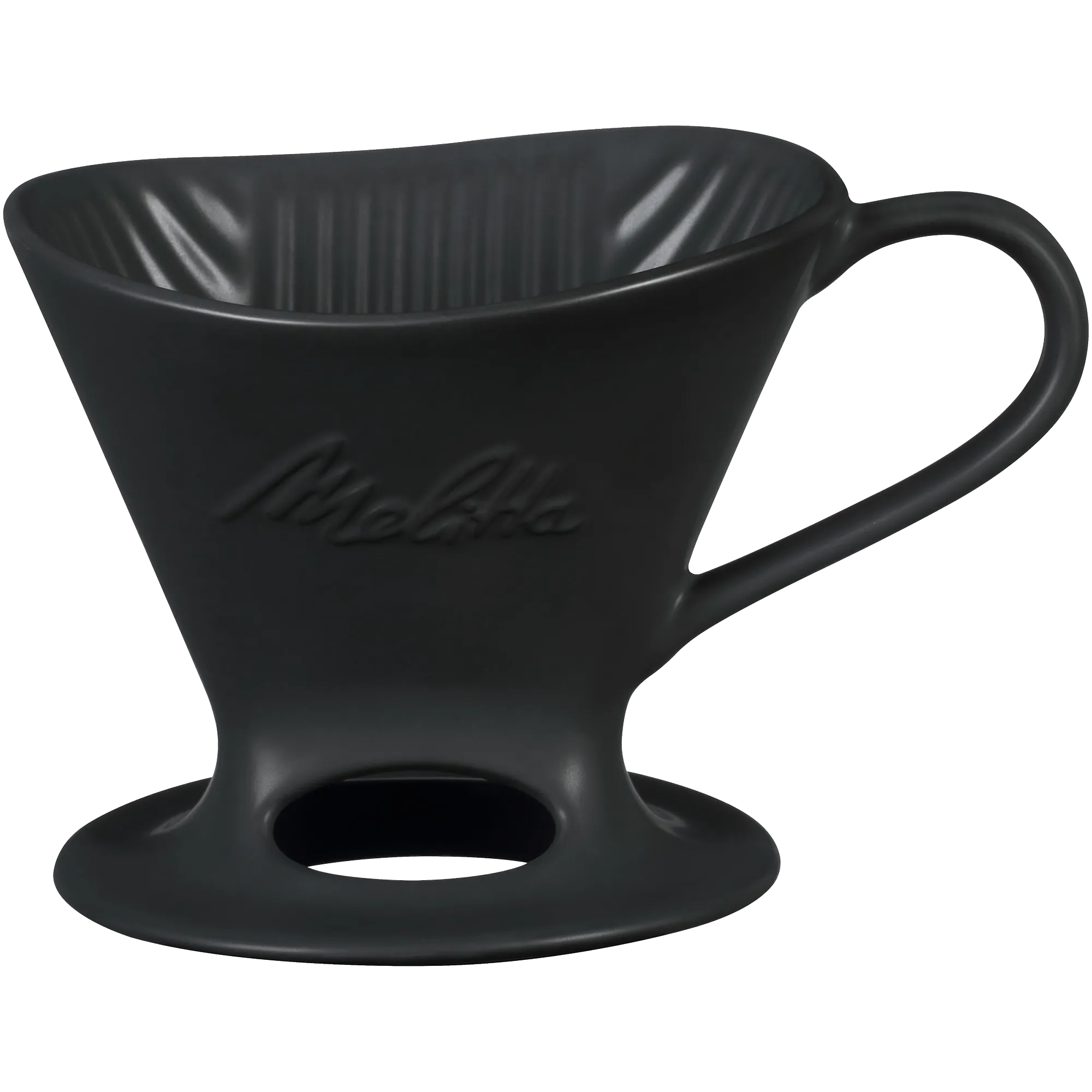 Signature Series 1-Cup Pour-Over Coffeemaker - Porcelain, Glossy Black