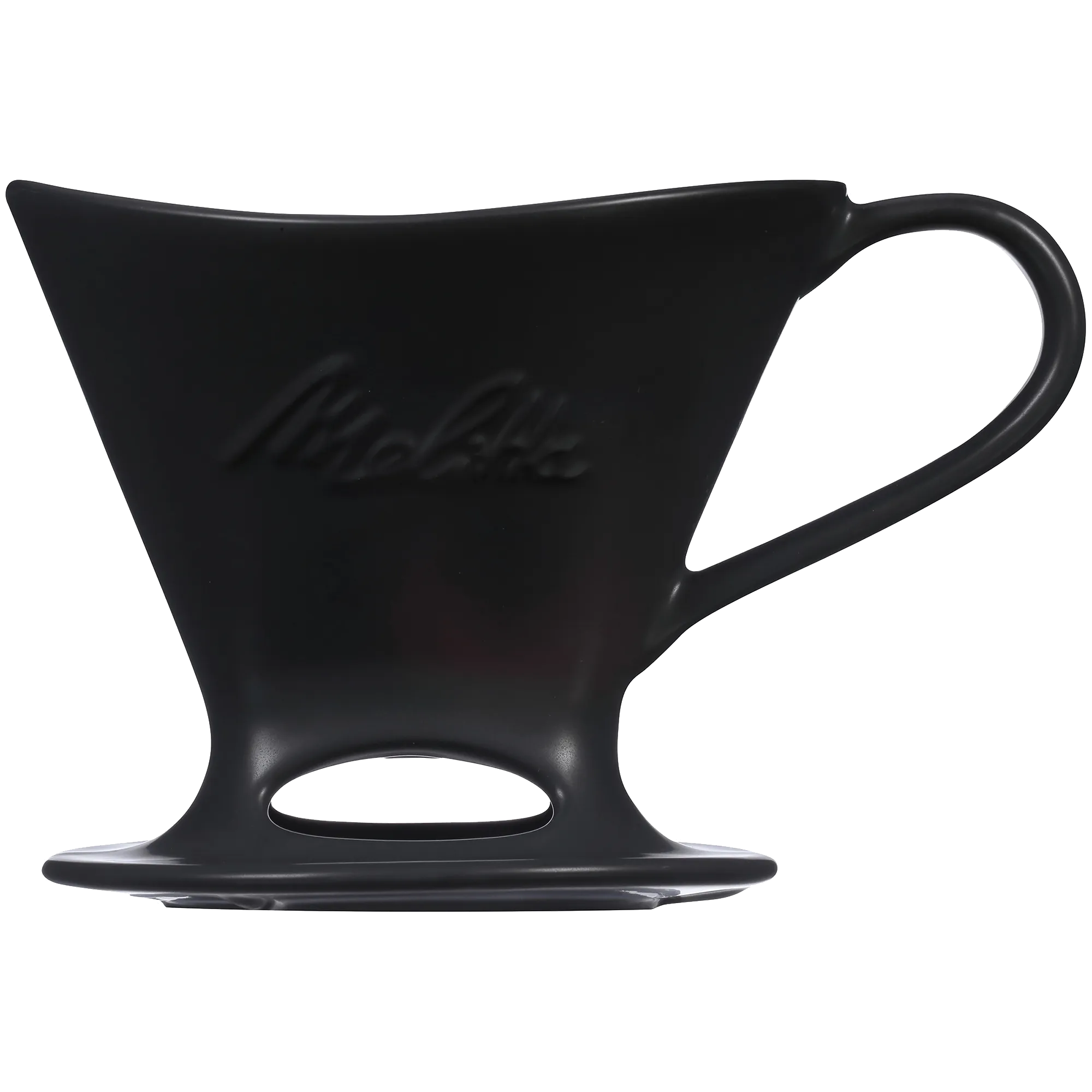 Signature Series 1-Cup Pour-Over Coffeemaker - Porcelain, Glossy Black