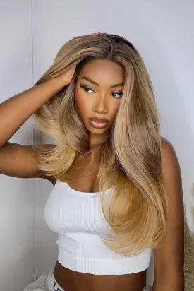 The Mya - Balayage Bronde Midi Curve Lace Front Wig