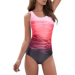 Women's One Piece Training Athletic Swimsuit